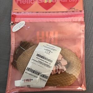 Hair Donut Bun Maker Set with Pink Scrunchie